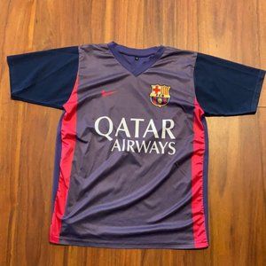FCB Qatar Airways soccer futbol jersey shirt